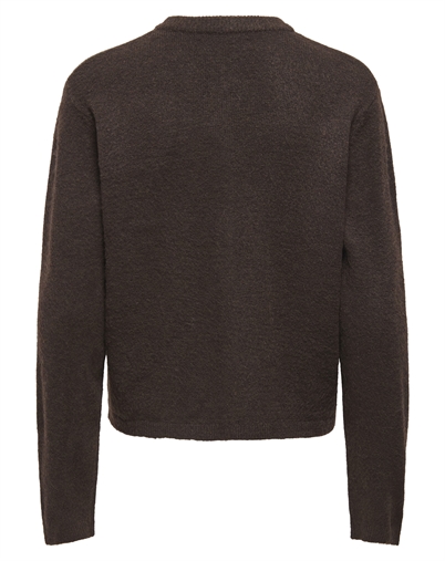 Only - ONLSimoni O-Neck Cardigan - Coffee Bean